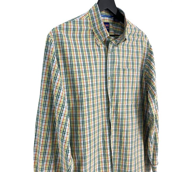 T.HARRIS LONDON Tattersall Plaid Button Down Shirt - Picture 5 of 16